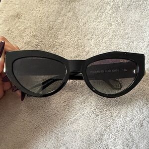 Quay Australia Black and Gold Glasses